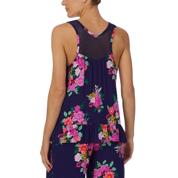 ‼️SOLD‼️ KENSIE Plus Size 2X-3X NWT Rayon Pajamas Set Navy/Pink - Picture 6 of 12